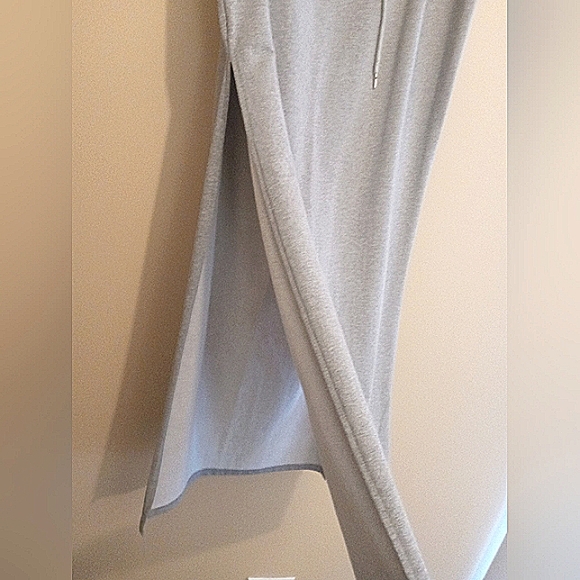 AKIRA Grey Jersey Double Split Maxiskirt - Picture 3 of 5